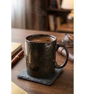Bambum Cup Silindir Kupa Antik Siyah 250 ml