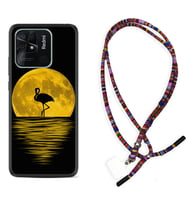 Xiaomi Redmi Note 7 8 9 Pro 10 2022 10 Pro 10S Kılıf Boyun Asklı Rasta Silikon Ay ve Flamingo 1775