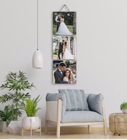 Kisiye Özel 3 Fotografli Askili 70X20 Cm Tablo Duvar Dekorasyonu