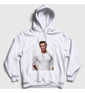 Presmono Unisex Beyaz Henry Cavill Kapüşonlu Sweatshirt 359491tt