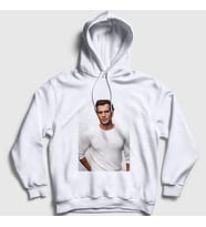 Presmono Unisex Beyaz Henry Cavill Kapüşonlu Sweatshirt 359491tt