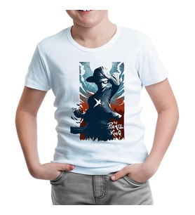 One Piece - The Pirate King Beyaz Çocuk Tshirt