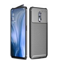 Oppo Reno Karbon Desenli Negro Silikon Kılıf (Siyah)