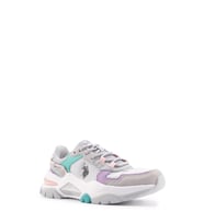 U.S. Polo Assn.Vıncent Wmn 4Fx A.Gri-LilA Kadın Sneaker (Gri - Lila)