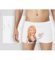 BK Gift Kişiye Özel Karikatürlü Eğlenceli Beyaz Erkek Boxer, Yıl Dönümü/ Doğum Günü / Sevgililer Günü Hediyeleri,  Erkek Arkadaş Hediye, Esprili Hediye-6