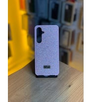 Samsung S24 FE Uyumlu Taş Desenli Silikon Yumuşak Kılıf (Pembe)