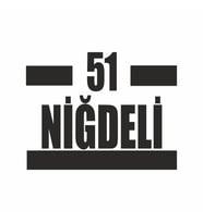 51 Niğdeli Araba Sticker siyah 16x9 CM (Siyah)