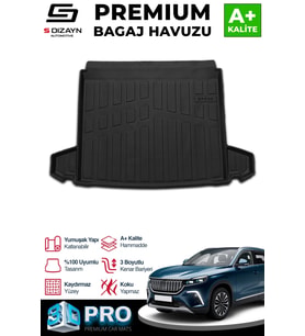S-Dizayn Togg T10X 3D Pro Bagaj Havuzu 2023 Üzeri A+ Kalite