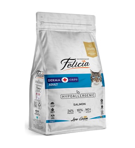 Felicia Az Tahıllı Derma HypoAllergenic Somonlu Yetişkin Kedi Maması 2 Kg