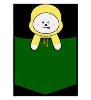 Chimmy Bt21 Tablo Ahşap Poster Dekoratif Kod4555