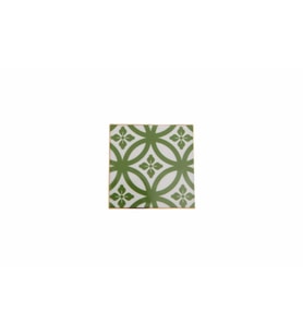 Porland Morocco Desen1 Yeşil Bardak Altlığı 10x10 cm  04A+P021641