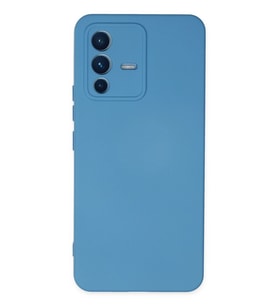 Pilelistore   Vivo V23 5G Kılıf Nano içi Kadife Silikon - Mavi