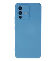 Pilelistore   Vivo V23 5G Kılıf Nano içi Kadife Silikon - Mavi