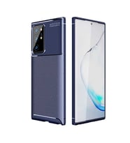 Samsung Galaxy Note 20 Ultra Kılıf Karbon Silikon Case (Lacivert)