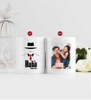 BK Gift Kişiye Özel Babalar Günü Hediyesi Fotoğraflı Kupa Bardak-14 (Beyaz)