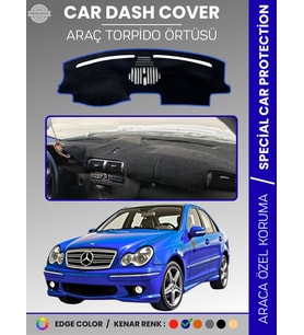 MERCEDES C CLASS W203 (2000-2007) Torpido Örtüsü Premium Kalite Torpido Koruma Özel Kesim UV Koruma