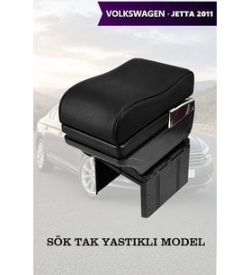 volkswagen jetta 2011 kol dayama geniş model Siyah Lüks Yastıklı Deri