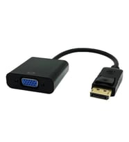 DP Display Port To VGA Çevirici DISPLAY VGA Adaptör Displat VGA (Siyah)