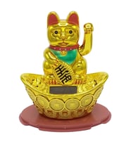 Maneki Neko El Sallayan Şans Kedisi Solar Güneş Enerjili No.4 Alk2934