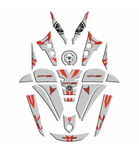 Yamaha Mt25 2020 - 2024 Uyumlu Full Tank Pad Set 008
