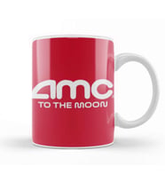 Amc Stock TO THE MOON Queens Pin Kupa Bardak Porselen