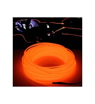Her Araca Uyumlu Universal İp Neon Led - Turuncu Amber Portakal Renk 2 Metre 12V