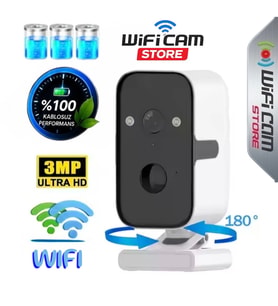 Dönebilen 2K Bataryalı Wifi Kamera 2-3 Ay Bekleme Süresi