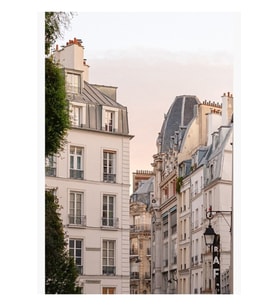 Paris Binaları Tablo Ahşap Poster Dekoratif