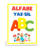 Okul Öncesi ALFABE Yaz-Sil Kitabı