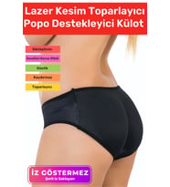 Özel Üretim İz Göstermeyen Kaymaz Şekillendirici Toparlayıcı Sıkılaştırıcı Popo Destekleyici Korse (Siyah)