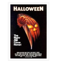 Halloween Classic Film Poster Tablo Ahşap Poster Dekoratif