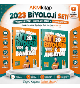 Benim Hocam AYT Biyoloji Soru Bankası ve Video Ders Defteri 2 Kitap Set