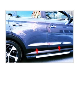 Hyundai Tucson Krom Yan Kapı Çıtası 2015 ve üzeri P.Çelik GENİŞ MODEL