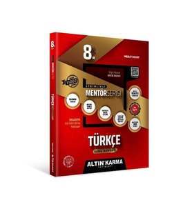 Altın Karma Yayınları 8.Sınıf Türkçe Mentör Etkinlikli Soru Bankası