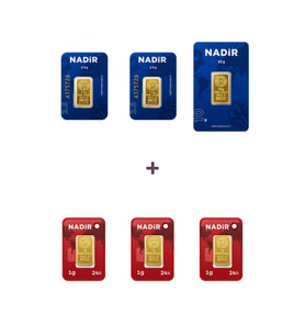 Nadir Gold 24 Ayar 18 Gram Altın (1 Ad 10 Gram Altın + 2 Ad 2,5 Gram Altın + 3 Ad 1 Gram Altın )
