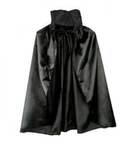 Mey İthalat® Siyah Renk Yakalı Halloween Pelerini 90 cm