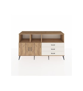 Kronos Konsol 5 Raflı 3 Çekmeceli 2 Kapaklı 176x59x99 Çam-Çam/Aytaşı
