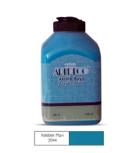 ARTDECO 070L-3044 AKRİLİK BOYA 500 ML. KELEBEK MAVİ