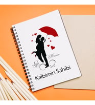 Sevgili ( Kalbimin Sahibi ) Tasarımlı Defter Kişiye Özel
