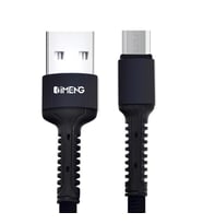 İmeng 3A UsbA to Micro Pro Braided Örgülü Data ve Hızlı Şarj Kablosu Siyah
