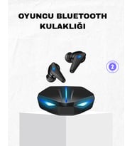 Oyuncu Bluetooth Kulaklık Tam Kablosuz Stereo LED Işıklı