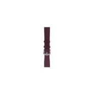 Fro LW38-43 20 mm Hakiki Deri Safiano Bordo Kordon Silver Toka