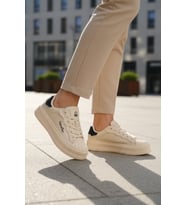 United Colors Of Benetton Bej Bağcıklı Unisex Spor Ayakkabı BNI-12152 G