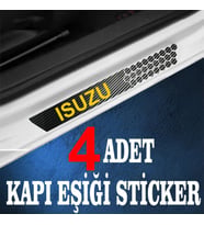 İsuzu özel Oto Kapı eşikleri Sticker Karbon 4 Adet