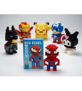 Lego Big Pixel Bricks 3D Örümcek Adam Büyük Boy Yapım Seti Dekoratif Koleksiyon Figürü