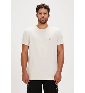 Bad Bear Frank Marshmallow Basic Men's T-Shirt (Beyaz)