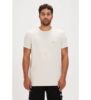 Bad Bear Frank Marshmallow Basic Men's T-Shirt (Beyaz)