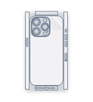 SChitec Apple iPhone 15 pro Uyumlu Fullbody Arka Kaplama Hidrojel Koruyucu Film
