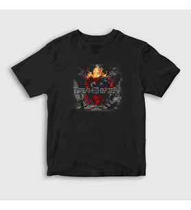 Presmono Unisex Çocuk Siyah Crow Dream Theater T-Shirt 143602tt