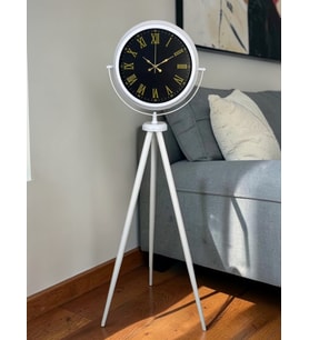 River World Ayaklı Saat Tripod Rengi Beyaz Lüks